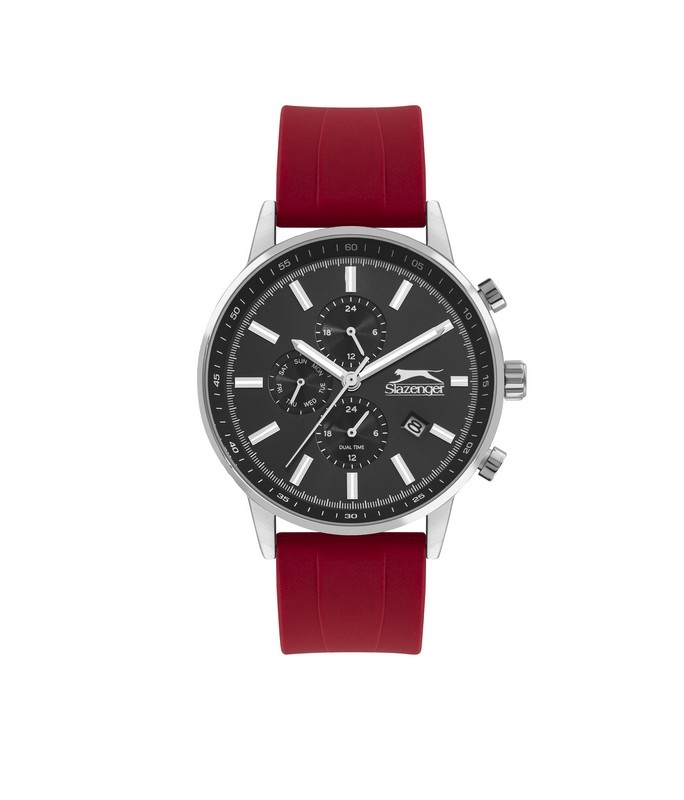 SLAZENGER Gents Red Silicone Strap SL.09.6501.2.03 SLAZENGER